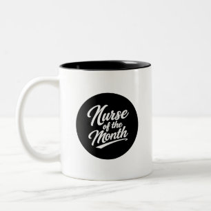2 Couleurs Tasse à café drôle d'infirmière du mois