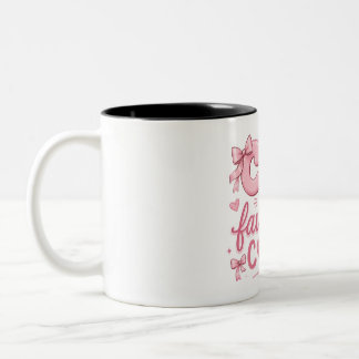 2 Couleurs Tasse à café esthétique Coquette rose