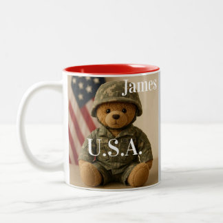 2 Couleurs Tasse à café patriotique Fu