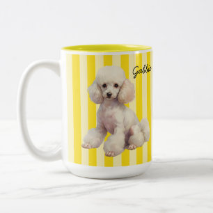 2 Couleurs Tasse à café personnalisée Caniche   Chien
