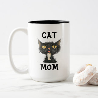 2 Couleurs Tasse à café pour maman de chat