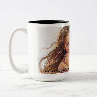 2 Couleurs tasse à café sœurs pour toujours