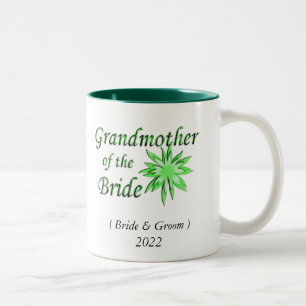 2 Couleurs Tasse à café verte bicolore pour grand-mère de la