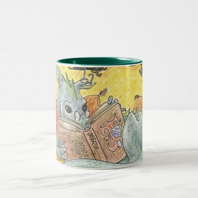 2 Couleurs Tasse à deux tons de lecteur de dragon (Centre)