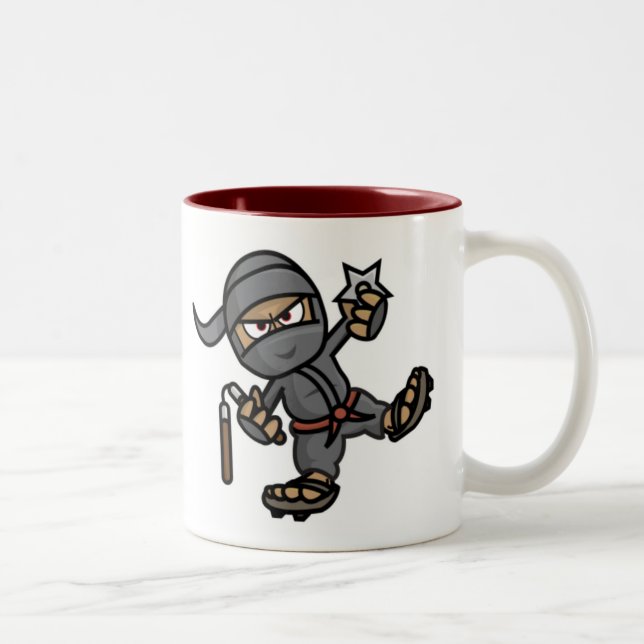 2 Couleurs Tasse à deux tons de Ninja (Droit)