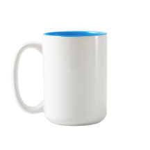 Tasse à deux tons de vieux examens nerd grande
