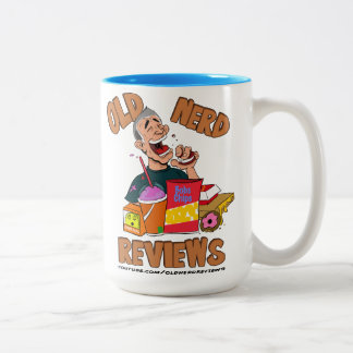 2 Couleurs Tasse à deux tons de vieux examens nerd grande