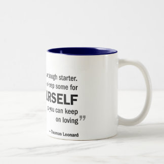 2 Couleurs Tasse à deux tons - le 'amour est comme le levain…