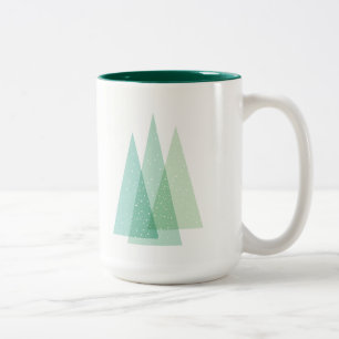 2 Couleurs Tasse à feuillage persistant de vacances d'arbre