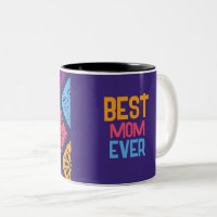 Tasse à motif de fête coloré en papier découpé – P