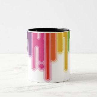 2 Couleurs Tasse abstraite de conception