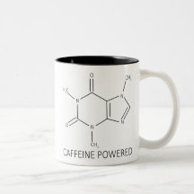 Tasse actionnée par caféine