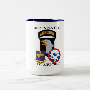 2 Couleurs TASSE AÉROPORTÉE de l'INFANTERIE 502D 101ST