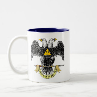 2 Couleurs Tasse Aigle Noir 32e Degré Rite Écossais