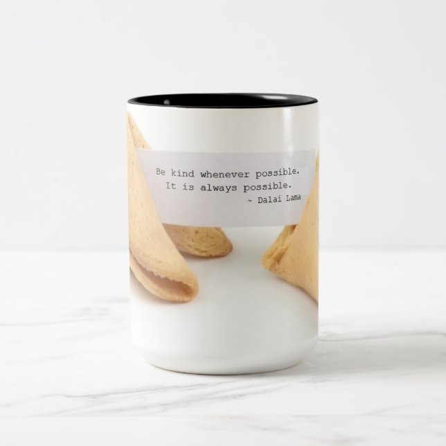 2 Couleurs Tasse aimable de biscuit de fortune (Centre)