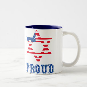 2 COULEURS TASSE AMÉRICAINE FIÈRE DE JUIF