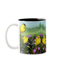 Tasse américaine sauvage de chardonnerets