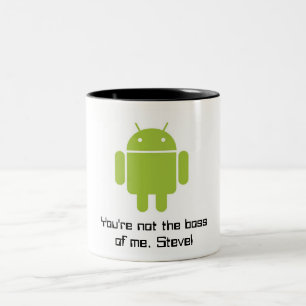 2 Couleurs Tasse androïde : Vous n'êtes pas le patron de mo