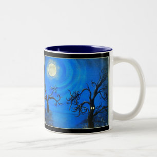 2 Couleurs Tasse Arbres Effrayants