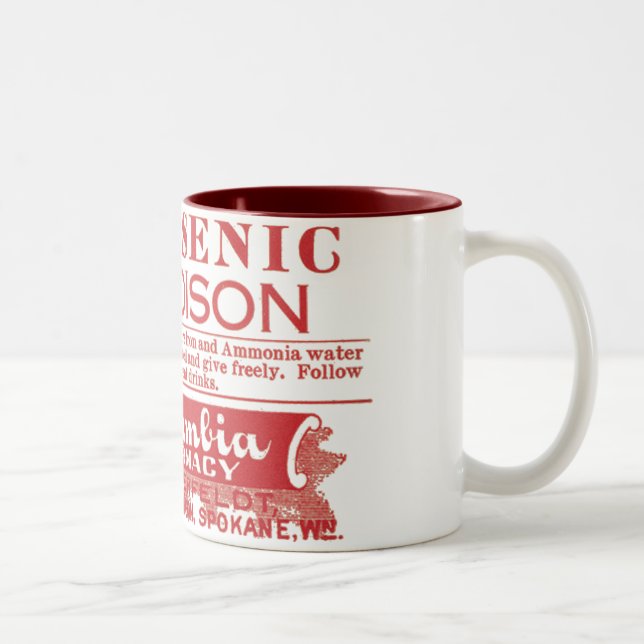 2 Couleurs Tasse arsenicale de poison (Droit)