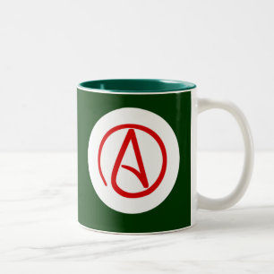 2 Couleurs Tasse athée de logo