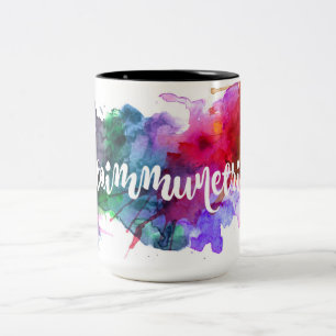 2 Couleurs Tasse autoimmune d'éclaboussure de tribu
