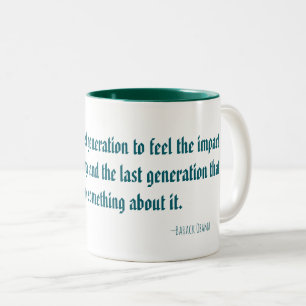 2 Couleurs Tasse avec citation de Barack Obama sur le changem