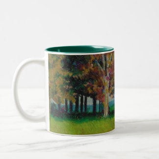 2 Couleurs Tasse avec en automne" la conception "à la maison
