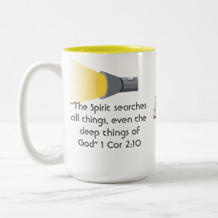 2 Couleurs Tasse avec versets de la Bible