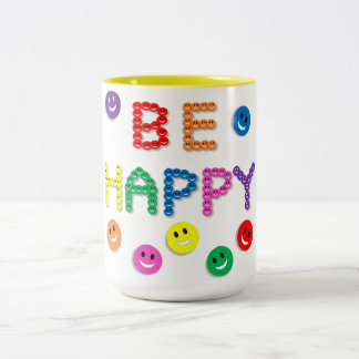 2 Couleurs Tasse Be Happy