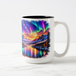 2 Couleurs Tasse Bigfoot Northern Lights bicolore