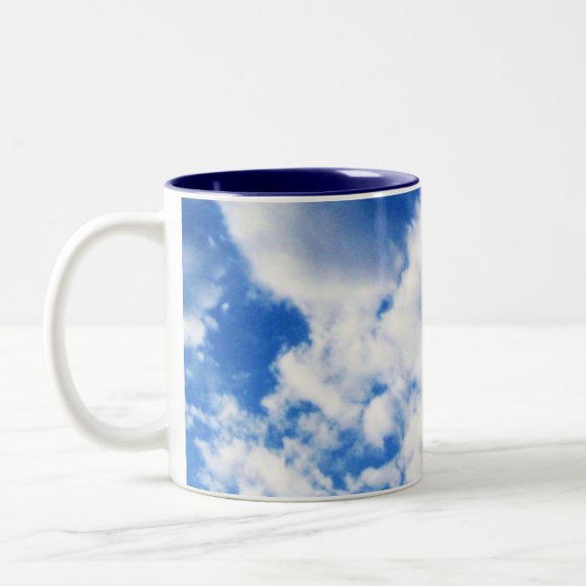 2 Couleurs Tasse Billowy de nuages (Gauche)