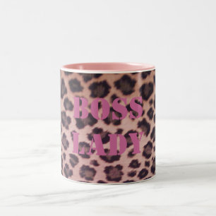 2 Couleurs Tasse Boss Lady Léopard