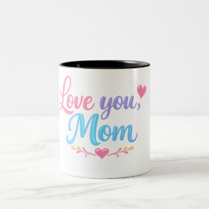 2 Couleurs Tasse Cadeau Love You Maman