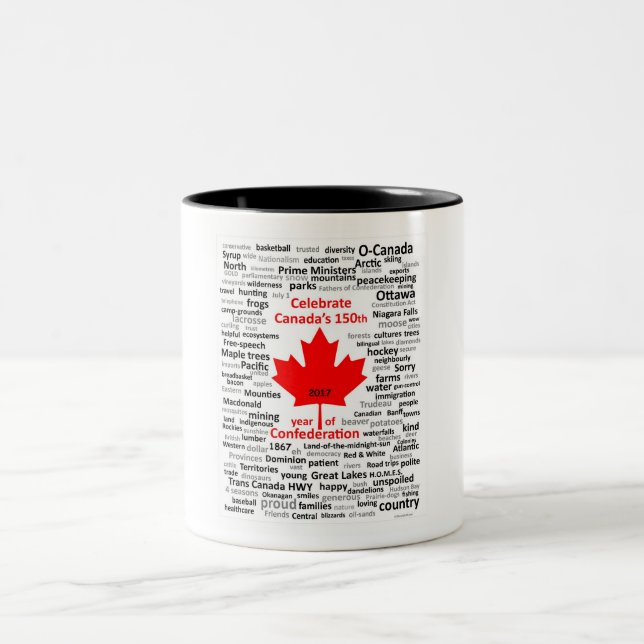 2 Couleurs Tasse Canada150 (Centre)