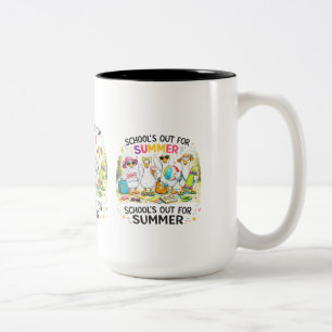2 Couleurs Tasse Canards Les Vacances Scolaires Sont Finies