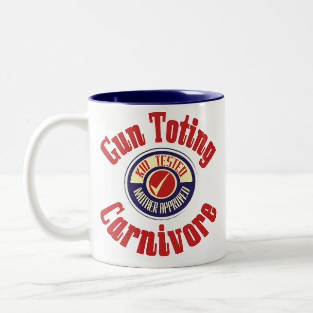 2 Couleurs Tasse Carnivore Armé de Pistolet (Gauche)