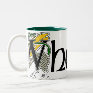 2 Couleurs Tasse celtique de dragon de Whelan