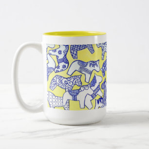 2 Couleurs Tasse Cheval de Dala