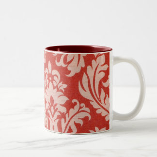 2 Couleurs Tasse chic rouge française de pays