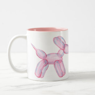 2 Couleurs Tasse Chien Ballon
