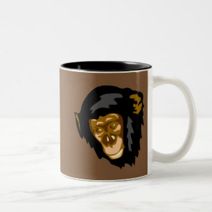 2 Couleurs Tasse - chimpanzé