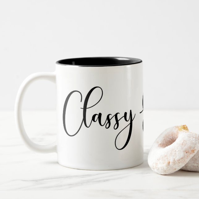 2 Couleurs Tasse chique et impertinente (Avec donut)