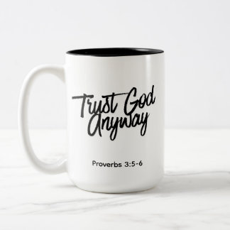 2 Couleurs Tasse combo couleur de confiance en Dieu de toute 