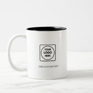 2 Couleurs Tasse commerciale à deux tons avec code QR de logo
