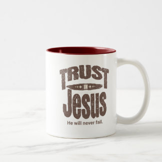 2 Couleurs Tasse Confiance en Jésus