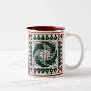 2 Couleurs Tasse croisée de point de Noël
