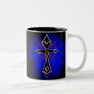 2 Couleurs Tasse croisée tribale celtique