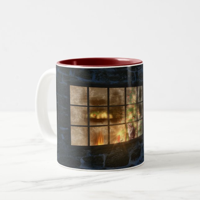 2 Couleurs Tasse Cwm Noël (Devant gauche)
