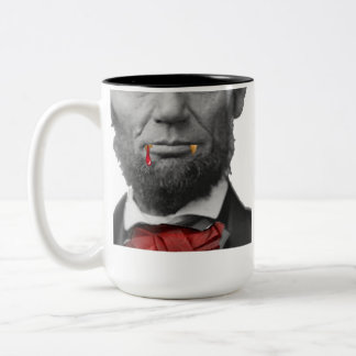2 Couleurs Tasse d'Abe Lincoln de vampire